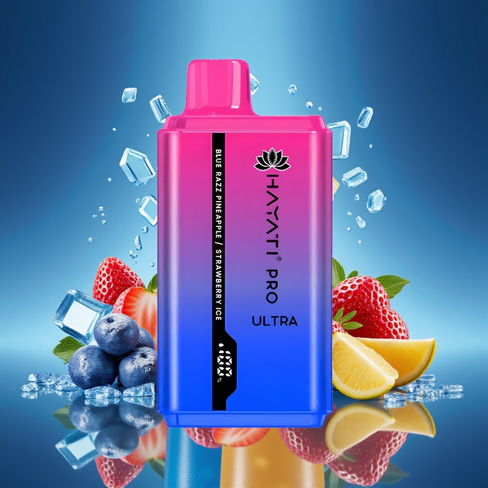 Hayati Pro Ultra 15000 Puffs Blue Razz Piña Fresa Ice 850mAh