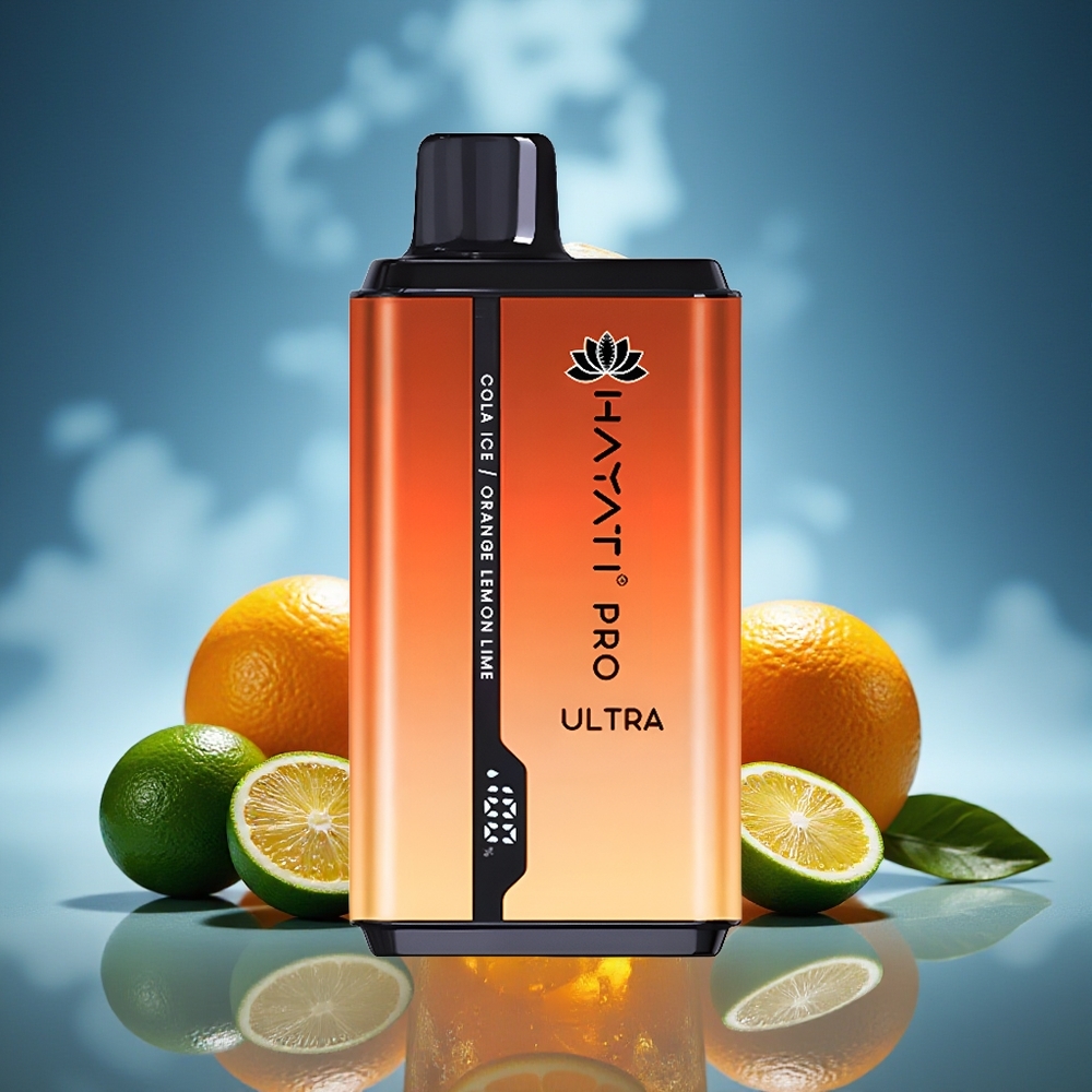 Hayati Pro Ultra 15000 Puffs Cola Naranja Lima Limón
