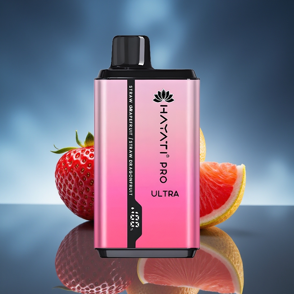 Hayati Pro Ultra 15000 Puffs Fresa Pomelo Fresa Fruta del Dragón 850mAh 24ml