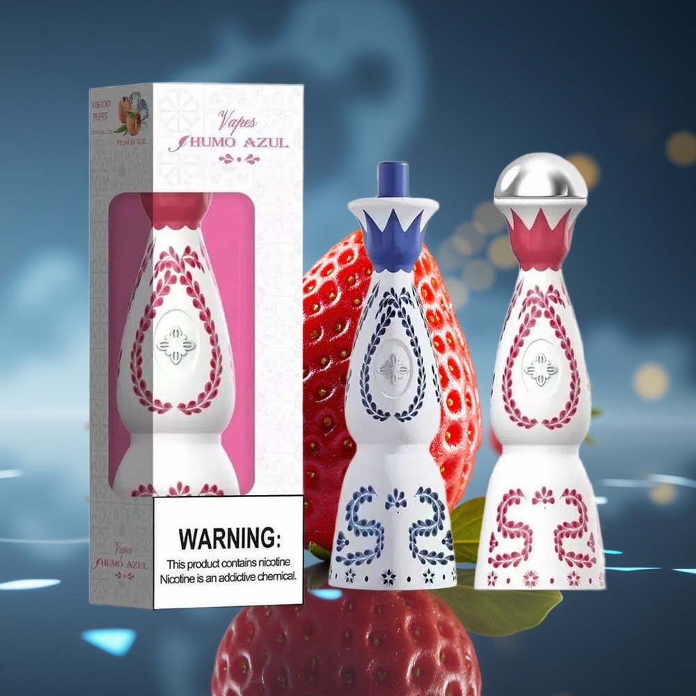 HUMO Azul 15000 Puffs Fresa Oso Recargable 20mL