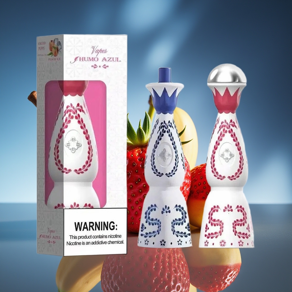 HUMO Azul 15000 Puffs Fresa Plátano Pitaya 20mL 5% Nicotina