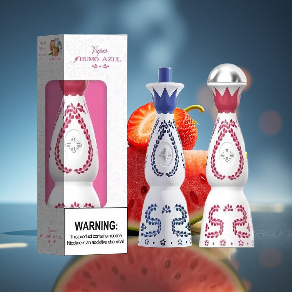 HUMO Azul 15000 Puffs Fresa Sandía 5% Nicotina 20mL