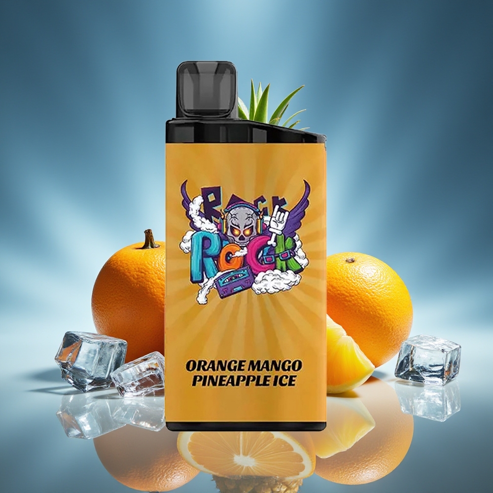 IGET Bar 3500 Puffs Vape Disposable Naranja Mango Piña Hielo 1400 mAh PC+ALU