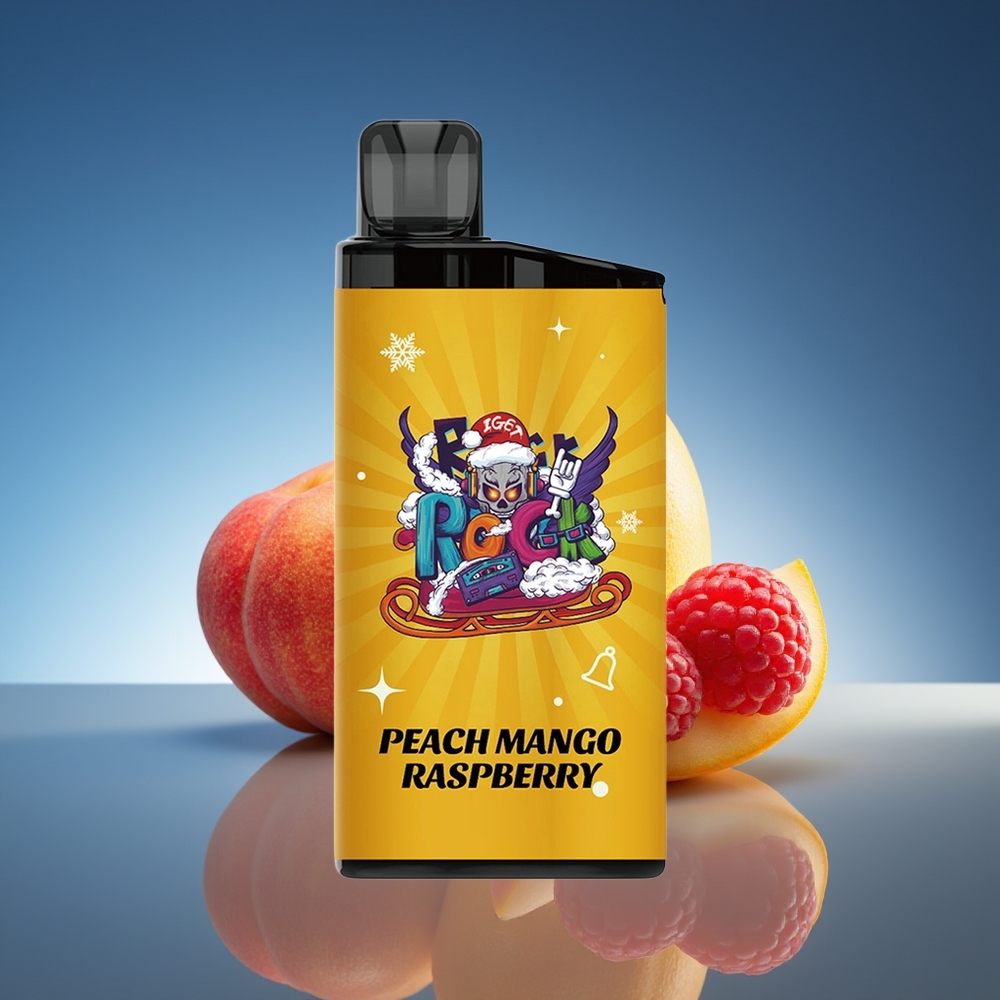 IGET Bar 3500 Puffs Vape Durazno Mango Frambuesa 1400 mAh