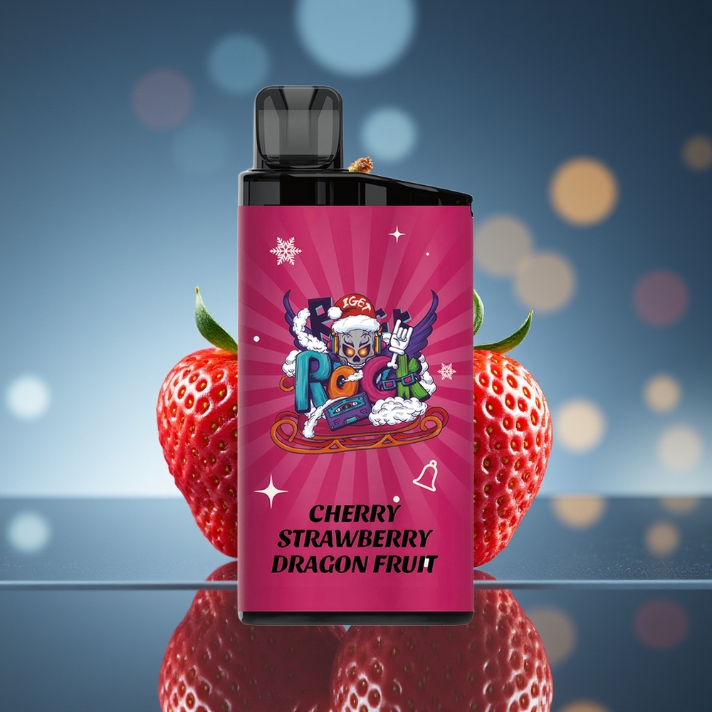 IGET Bar 3500 Pufos Vape Desechable Cereza Fresa Pitahaya 1400 mAh 1.2 Ohm