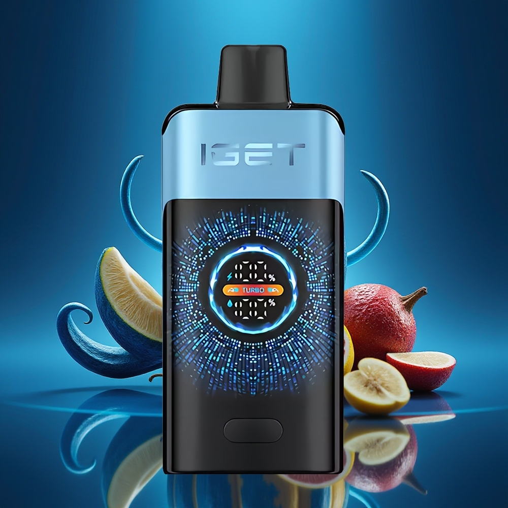 IGET ONE 12000 Puffs Monstruo Azul Pantalla Curva Grande 2700 mAh