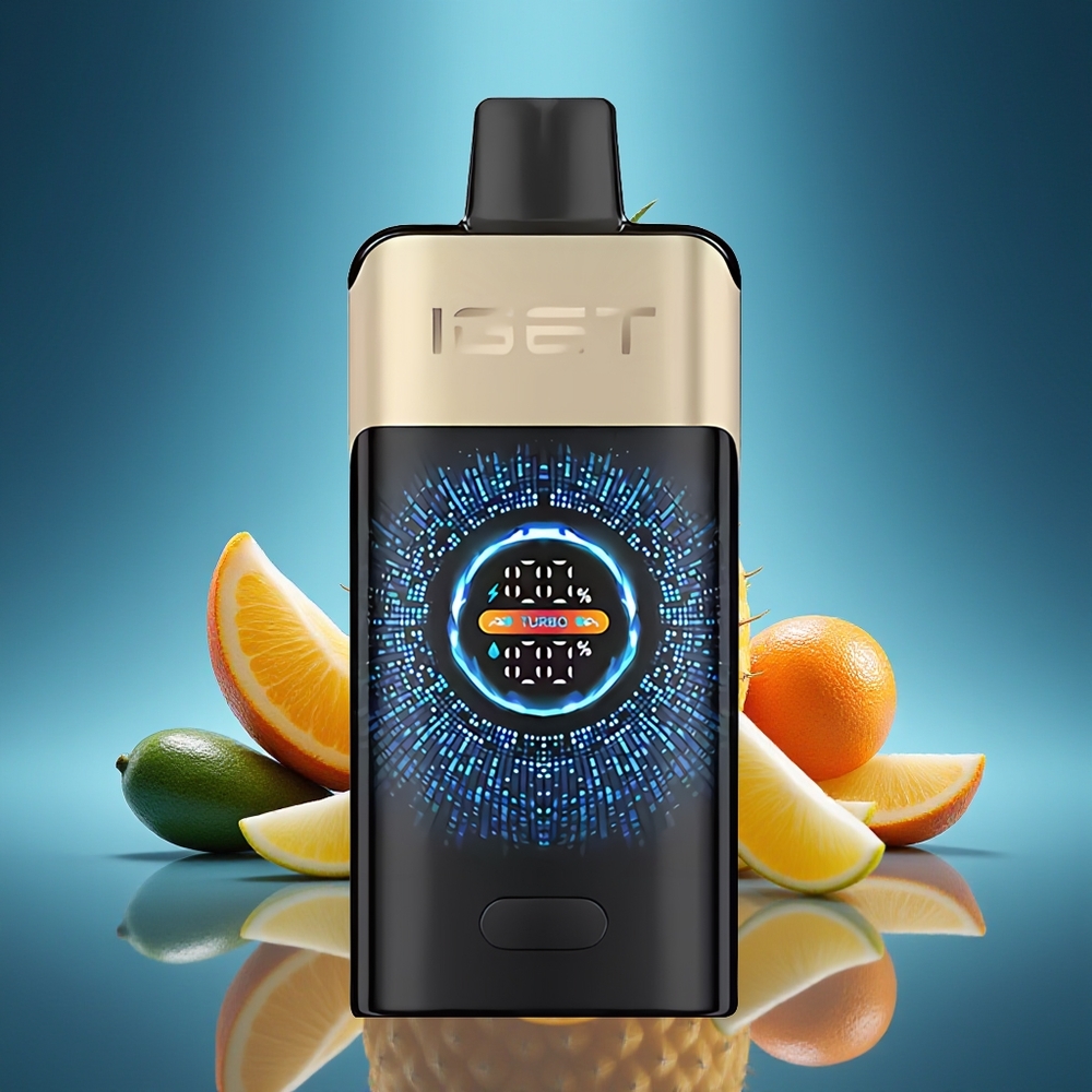 IGET ONE 12000 Puffs Vape Dispositivo Naranja Tropical Monstruo Pantalla Color Curva Grande Batería 2700 mAh