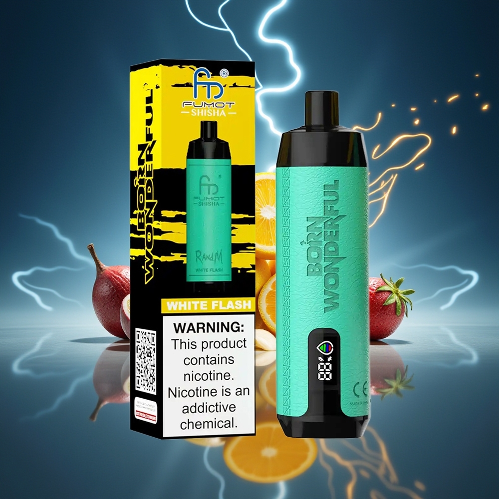 RandM Fumot Shisha 10000 Puffs 18ml Destello Blanco