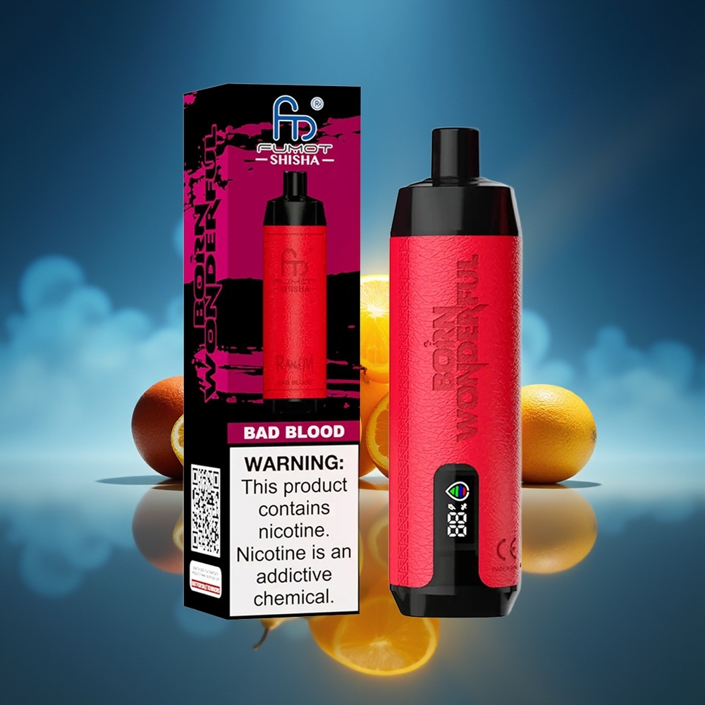 RandM Fumot Shisha 10000 Puffs 18ml Sangre Mala
