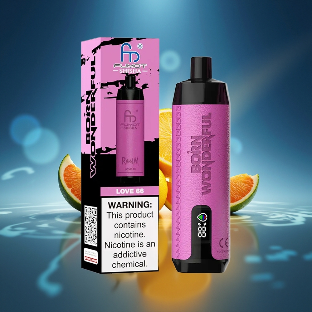 RandM Fumot Shisha 10000 Puffs Amor 66 18ml Tipo-C