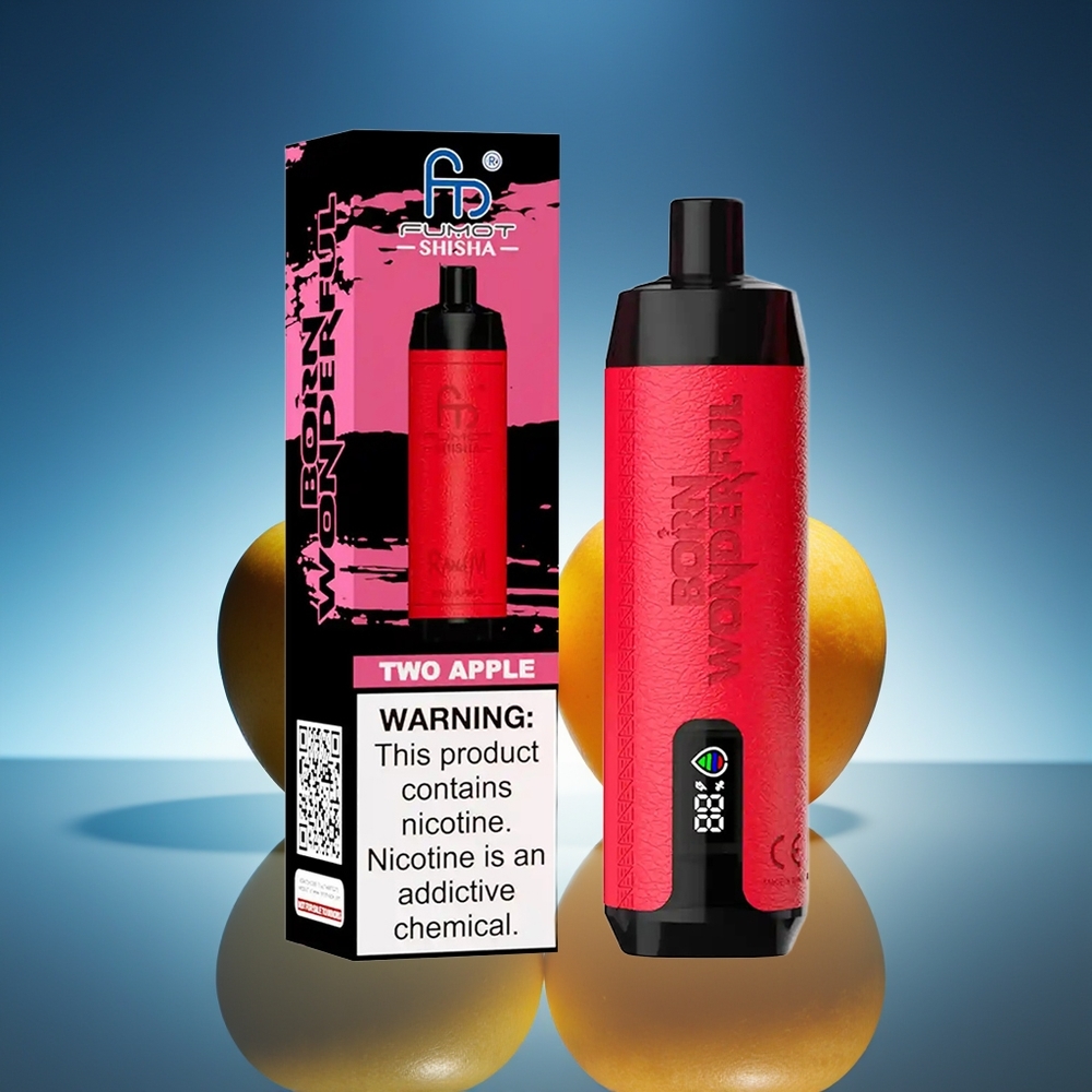 RandM Fumot Shisha 10000 Puffs Dos Manzanas Tipo-C 18ml
