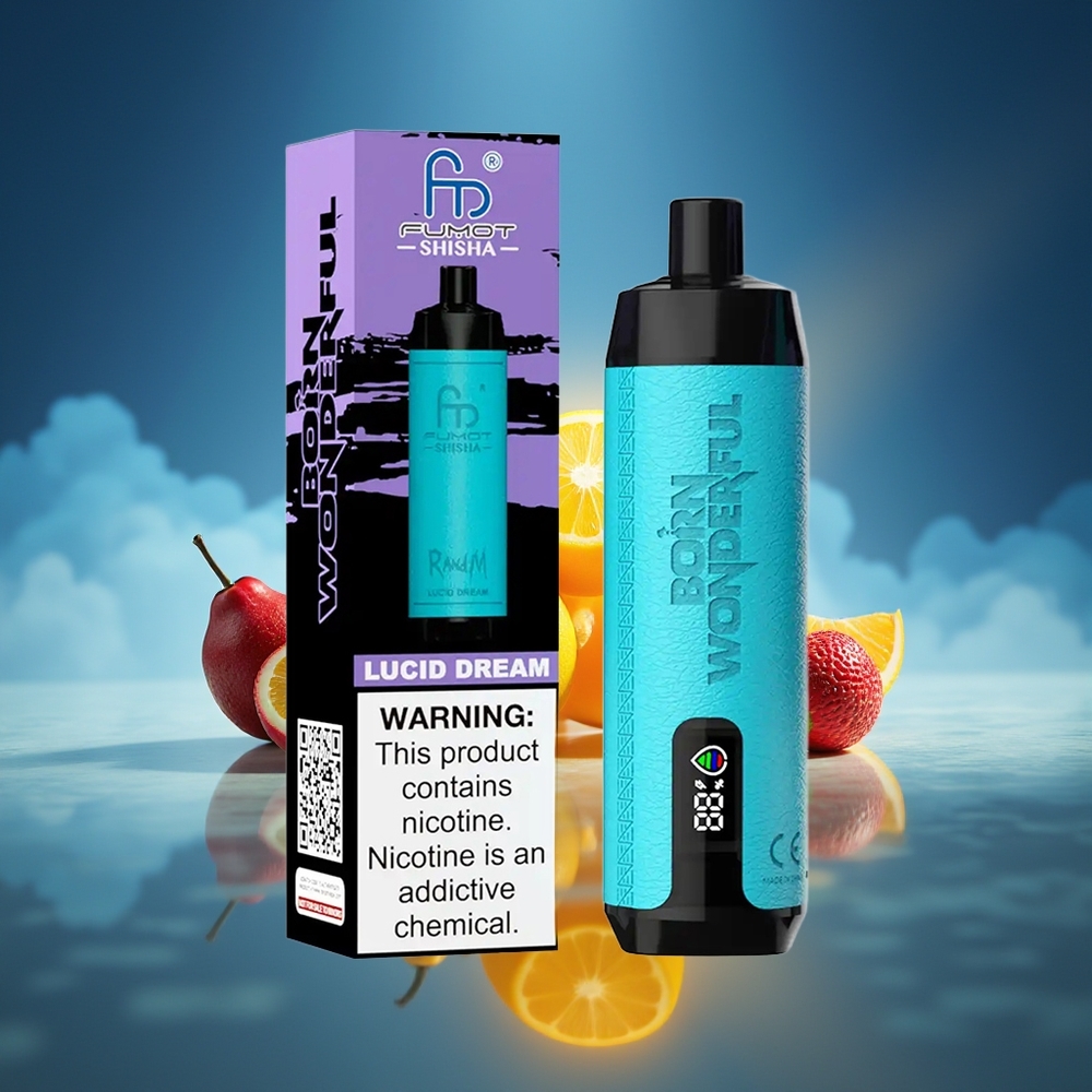 RandM Fumot Shisha 10000 Puffs Vape Desechable Sueño Lúcido 18ml Tipo-C