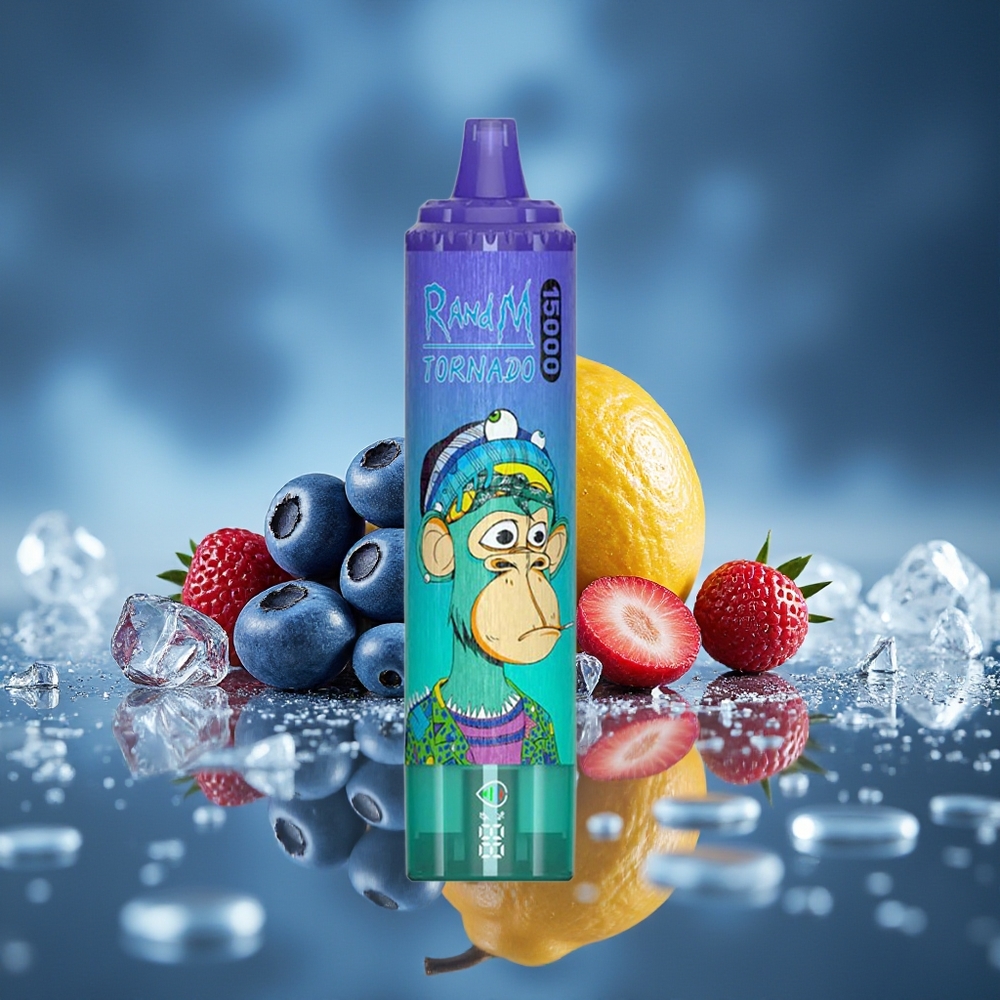 RandM Fumot Tornado 15000 Puffs Arándano Azul en Hielo 25ml LCD