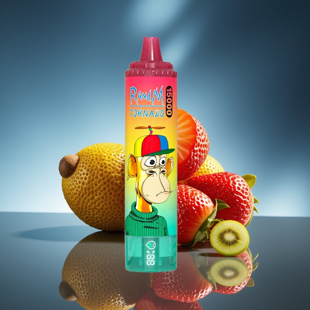 RandM Fumot Tornado 15000 Puffs Fresa Kiwi 25ml Pantalla LCD