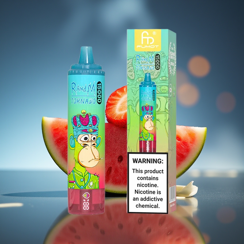 RandM Fumot Tornado 15000 Puffs Fresa Sandía 25ml LCD