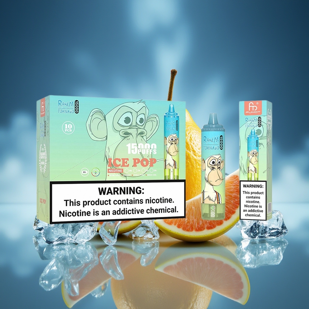 RandM Fumot Tornado 15000 Puffs Helado Pop 25ml LCD