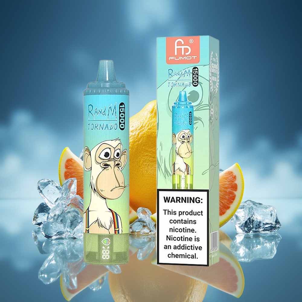 RandM Fumot Tornado 15000 Puffs Helado Pop 25ml LCD