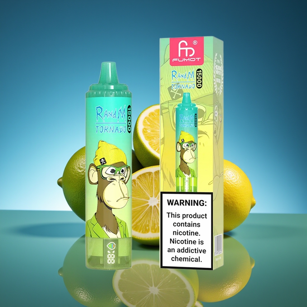RandM Fumot Tornado 15000 Puffs Lima Limón 25ml LCD