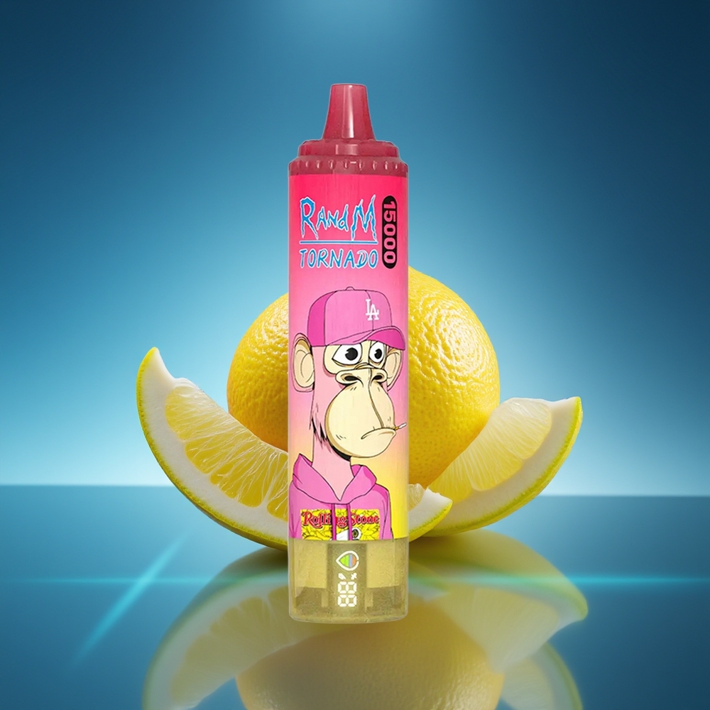 RandM Fumot Tornado 15.000 Puffs Limón LCD Tipo-C Recargable