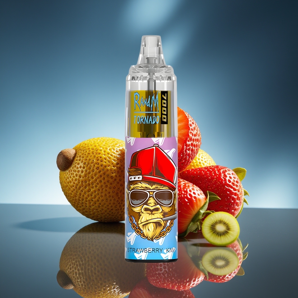 RandM Fumot Tornado 7000 Chupadas Fresa Kiwi Malla 14ML