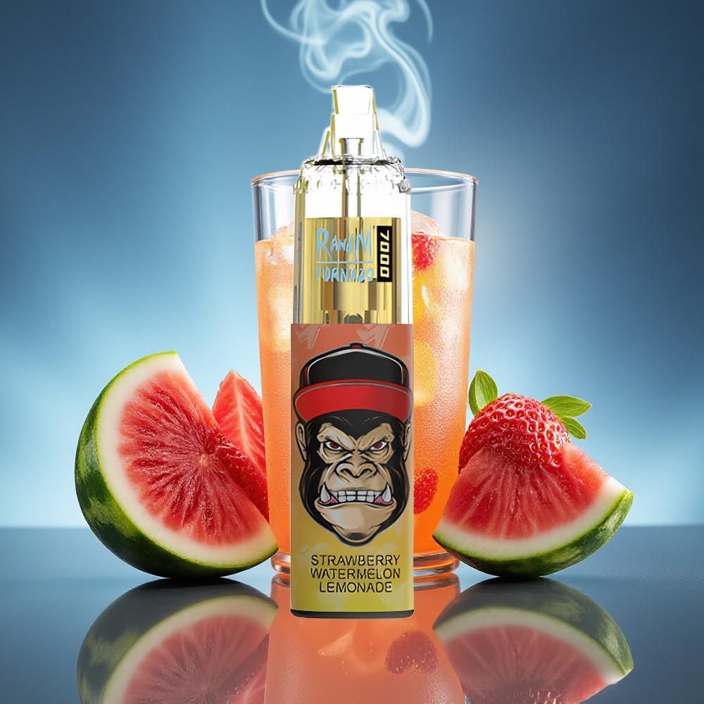 RandM Fumot Tornado 7000 Chupadas Fresa Sandía Limonada 14 ML RGB Light