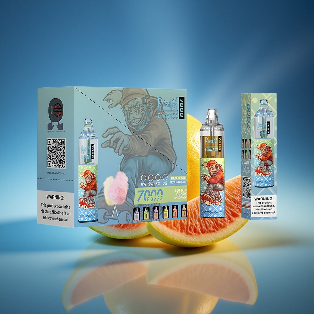 RandM Fumot Tornado 7000 Puffs Algodón de Azúcar 14ML Tipo-C