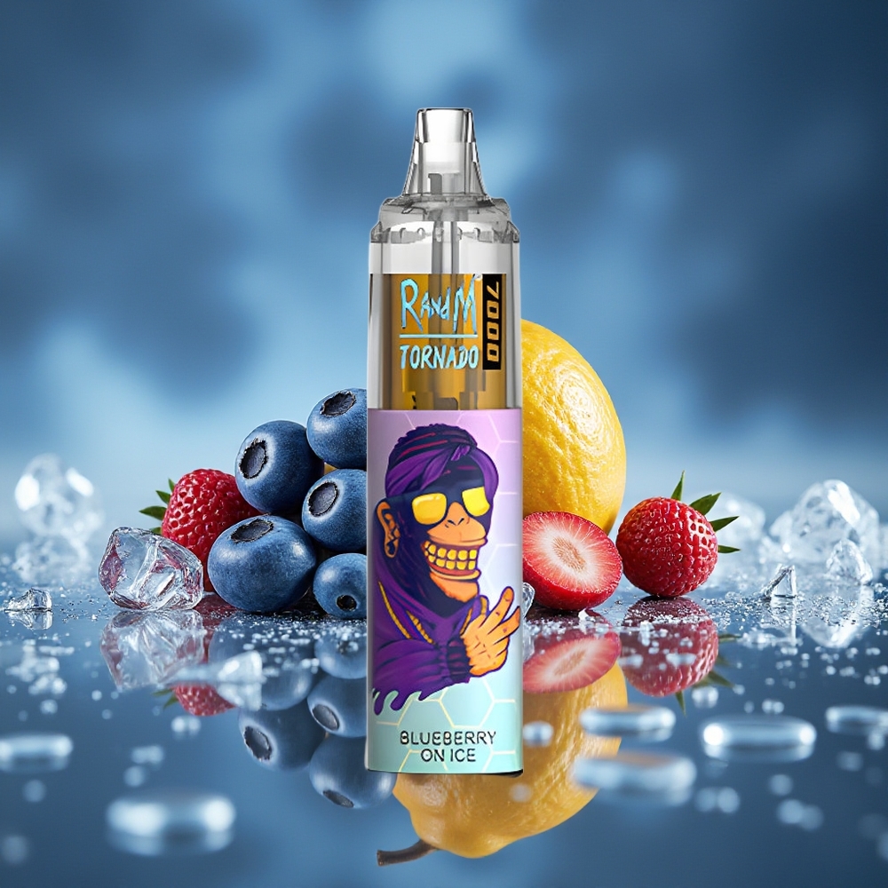 RandM Fumot Tornado 7000 Puffs Arándano en Hielo Tipo-C RGB