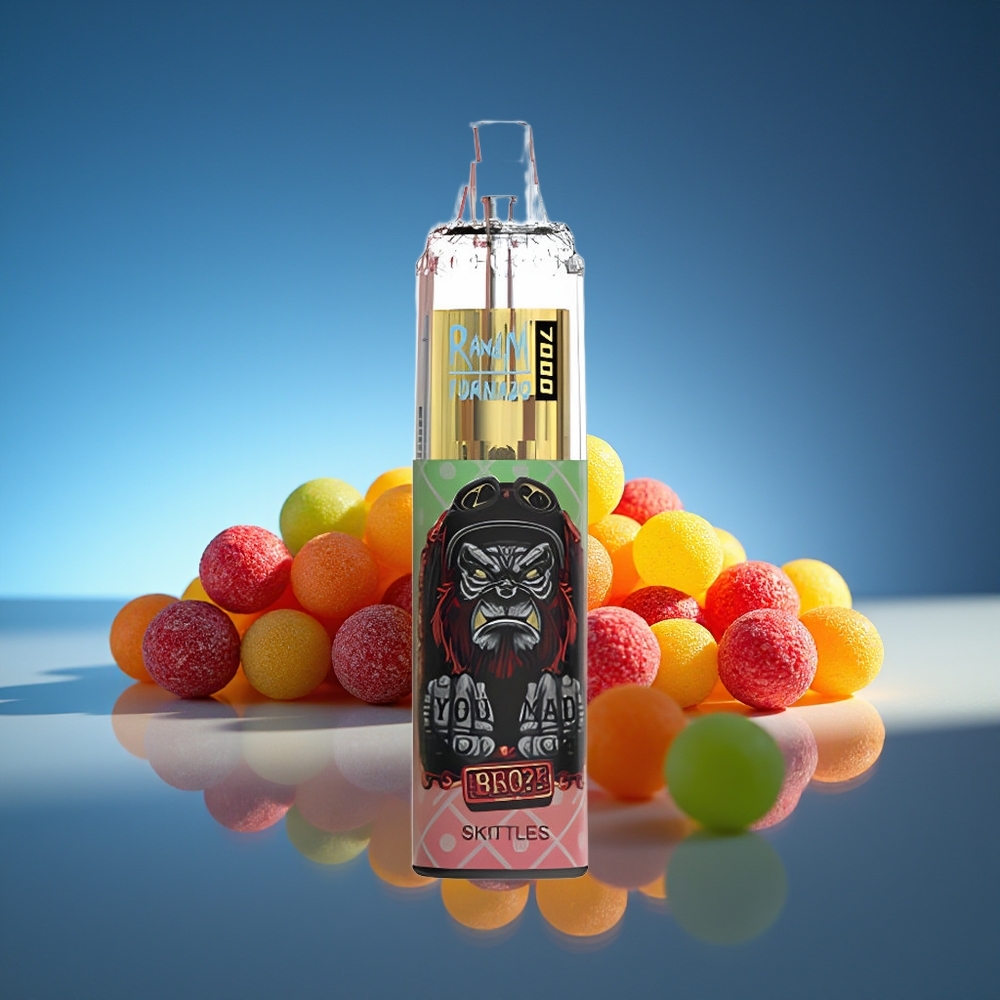 RandM Fumot Tornado 7000 Puffs Arcoíris 14 ML E-líquido Batería 850 MAH