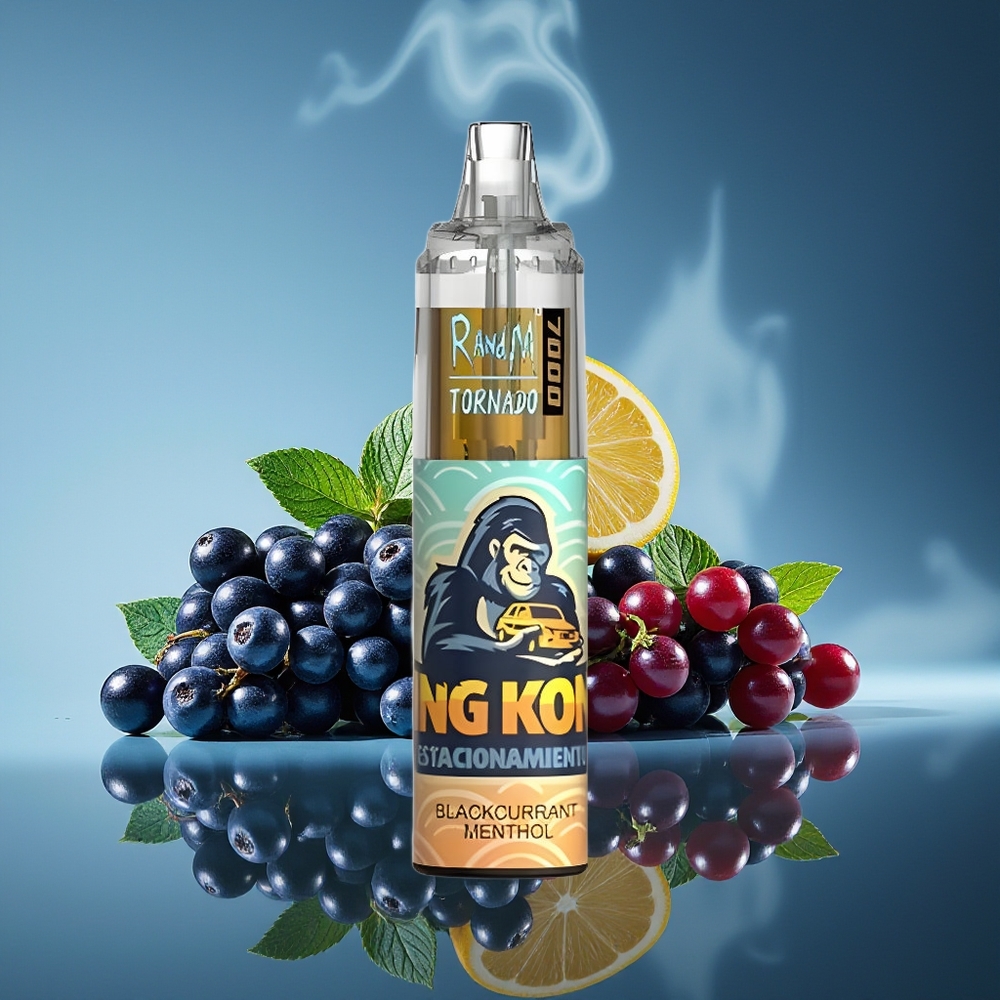 RandM Fumot Tornado 7000 Puffs Blackcurrant Mentolado 14ML RGB