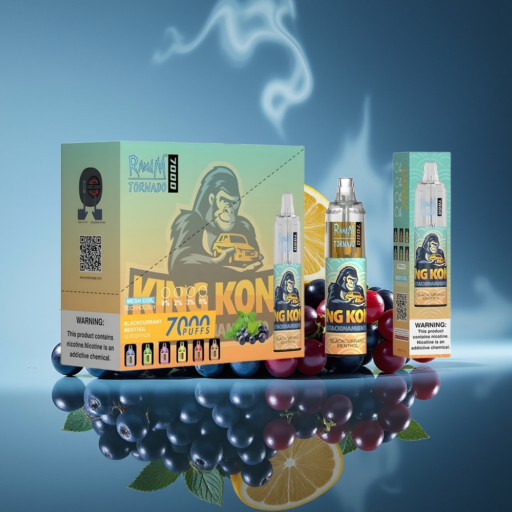 RandM Fumot Tornado 7000 Puffs Blackcurrant Mentolado 14ML RGB