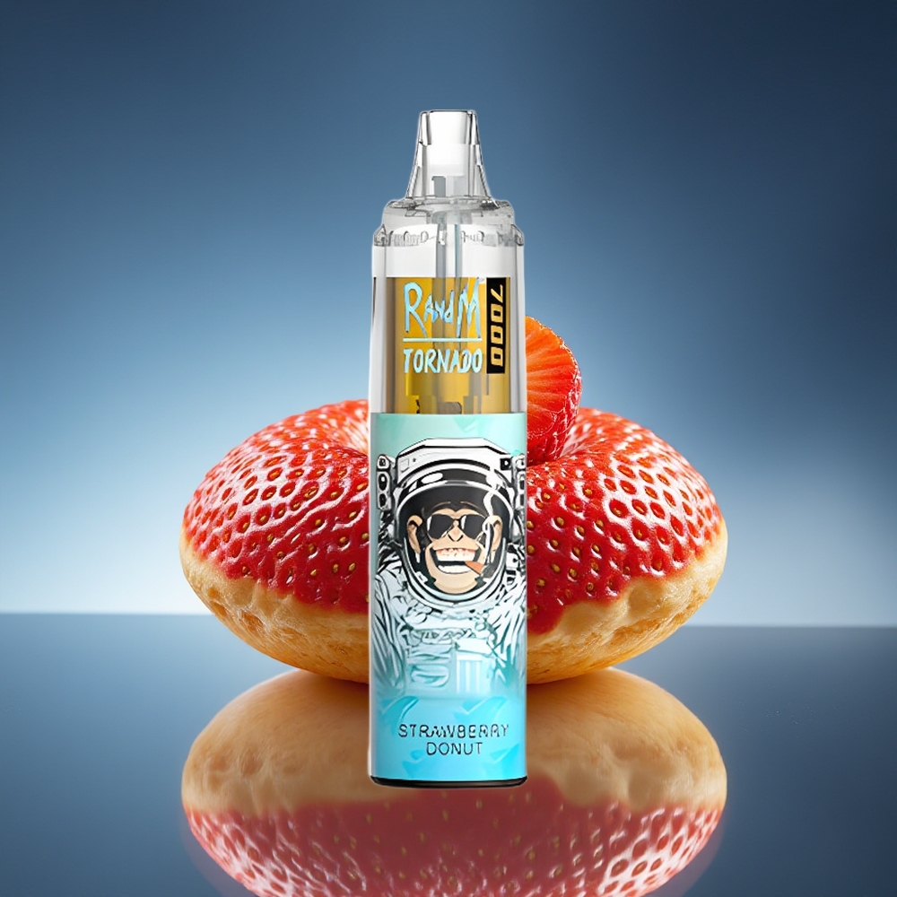 RandM Fumot Tornado 7000 Puffs Donut de Fresa 14 ML RGB Light