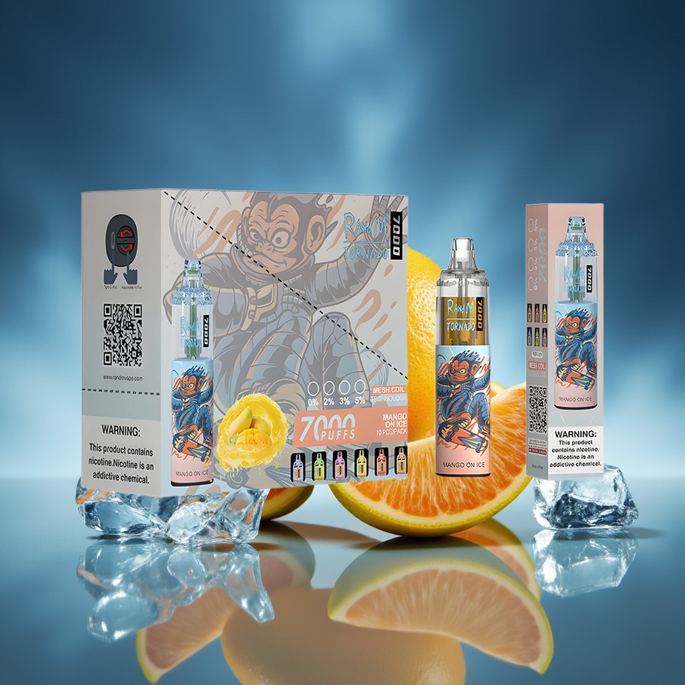 RandM Fumot Tornado 7000 Puffs Mango On Hielo 14ML RGB
