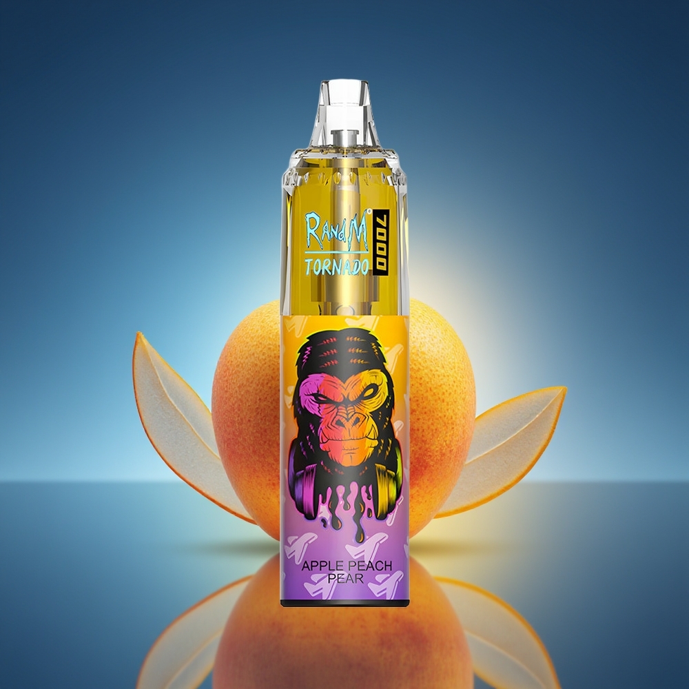 RandM Fumot Tornado 7000 Puffs Manzana Melocotón Pera 14ML RGB