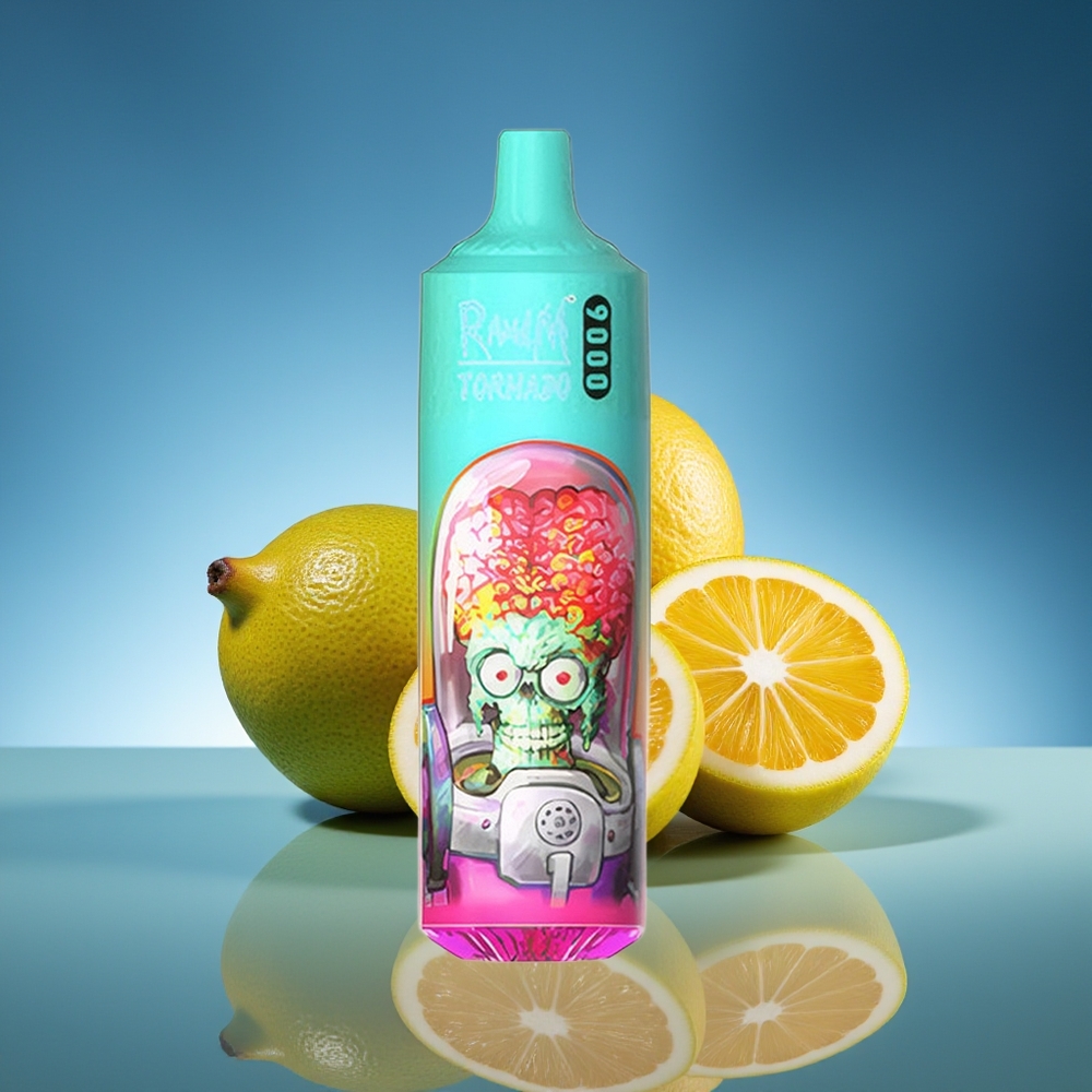 RandM Fumot Tornado 9000 Puffs Guava Hielo Pantalla RGB