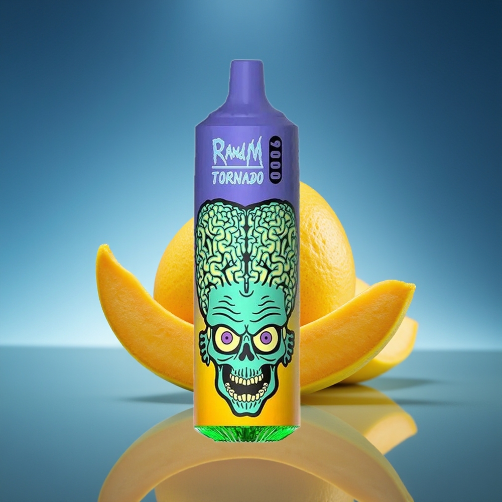 RandM Fumot Tornado 9000 Puffs Mango Fresa Pantalla RGB