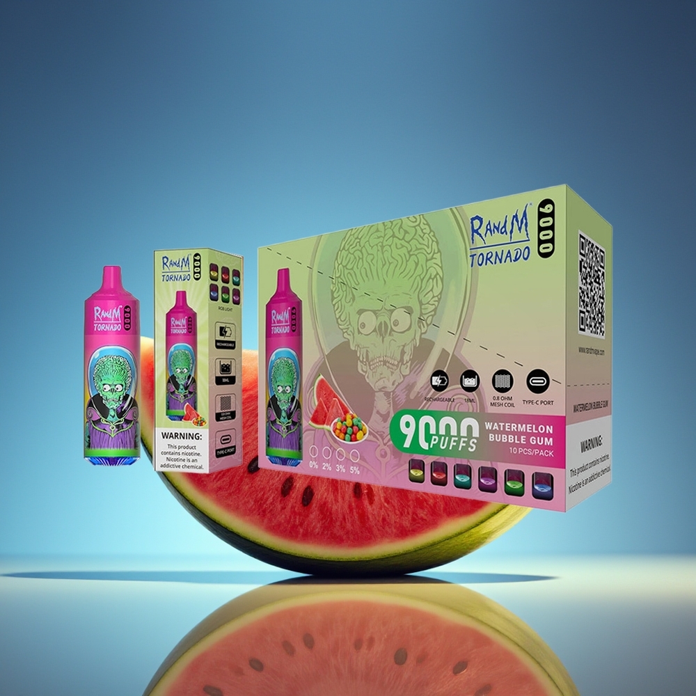 RandM Fumot Tornado 9000 Puffs Sandía Chicle 18mL