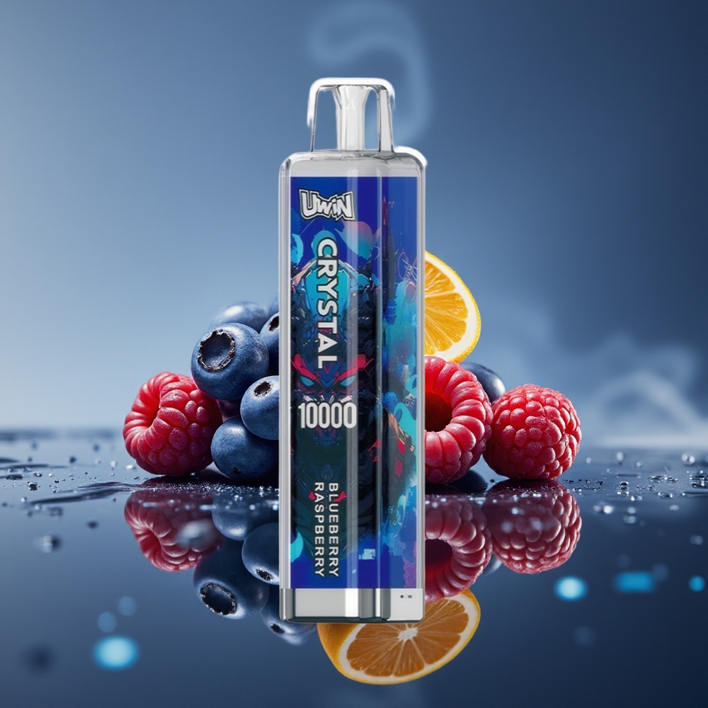 UWIN Crystal 10000 Puffs Vape Arándano Frambuesa RGB Tipo-C