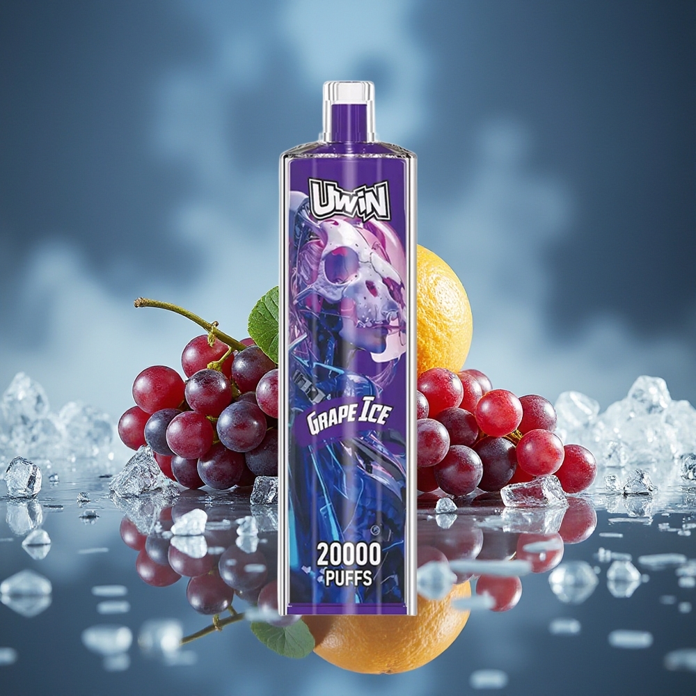 UWIN Shisha Hookah Crystal 20000 Puffs 22ml Uva Hielo