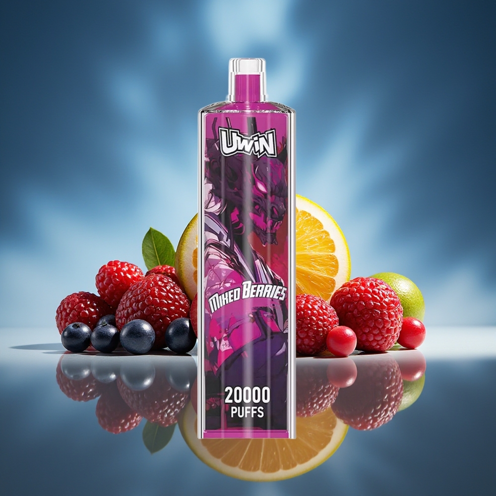 UWIN Shisha Hookah Crystal 20000 Puffs Bayas Mixtas Tipo-C Batería Recargable