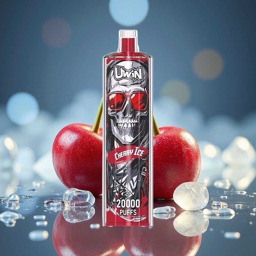 UWIN Shisha Hookah Crystal 20000 Puffs Cereza Hielo Recargable Tipo-C