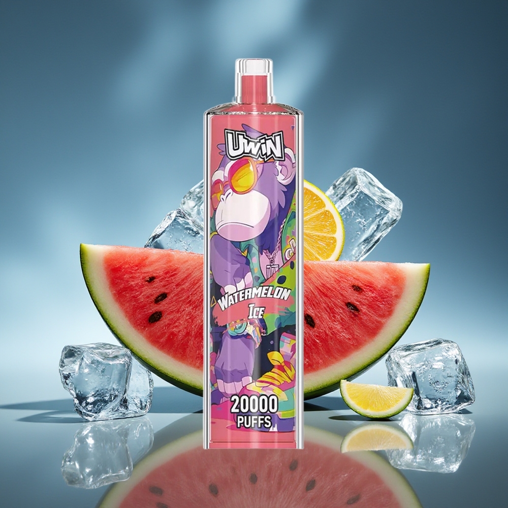 UWIN Shisha Hookah Crystal 20000 Puffs Sandía Hielo Mesh Tipo-C