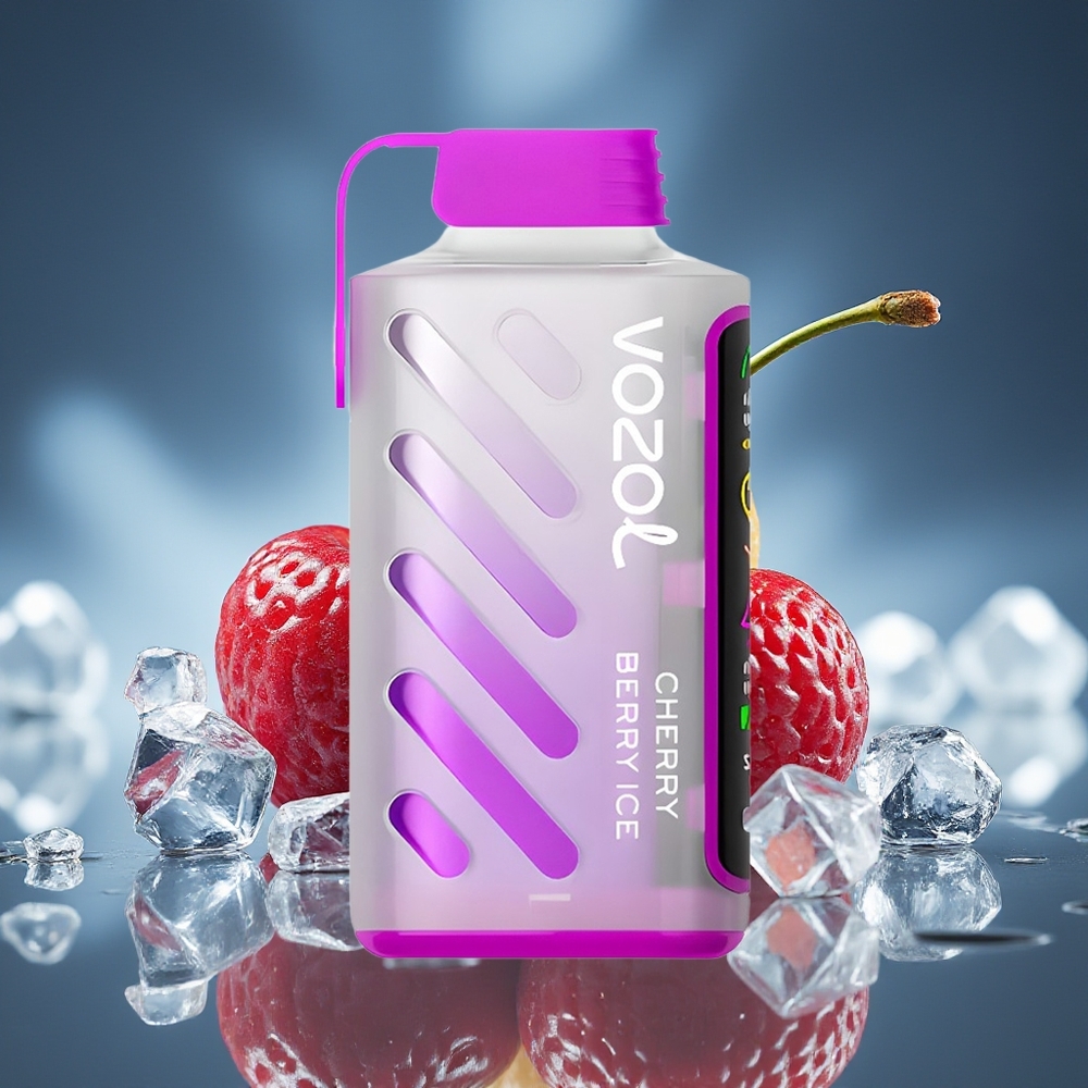 VOZOL Gear Power 20000 Puffs Cereza Baya Hielo Dual Mesh Coil Full Screen Display