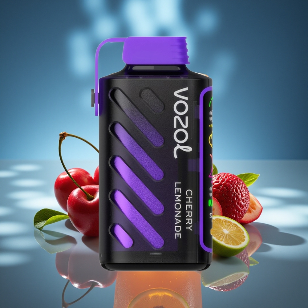 VOZOL Gear Power 20000 Puffs Cereza Limonada Pantalla Completa Dual Mesh