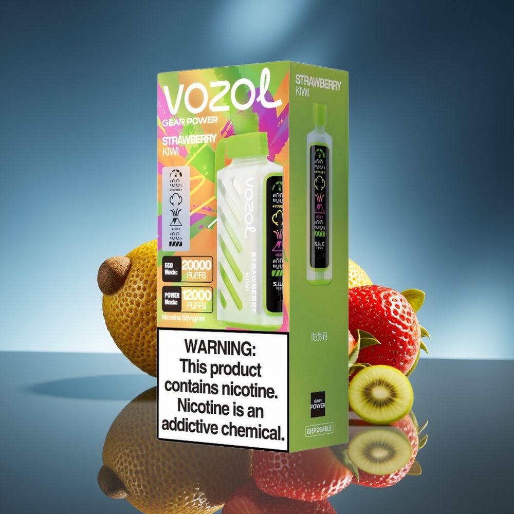 VOZOL Gear Power 20000 Puffs Fresa Kiwi Dual Mesh Coil
