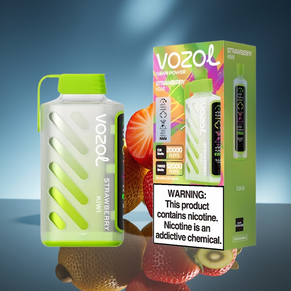 VOZOL Gear Power 20000 Puffs Fresa Kiwi Dual Mesh Coil