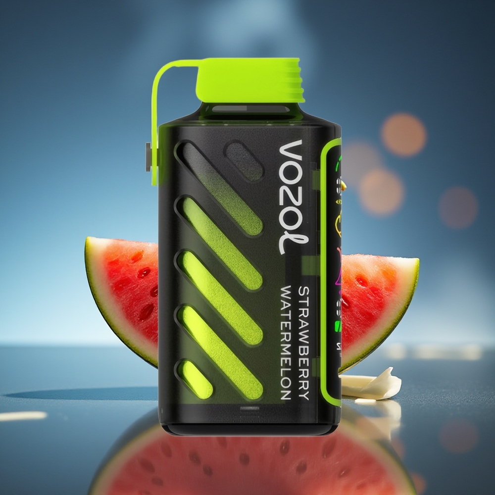 VOZOL Gear Power 20000 Puffs Fresa Sandía Pantalla Completa Dual Mesh Coil