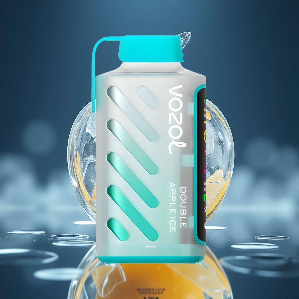VOZOL Gear Power 20000 Puffs Manzana Doble Hielo Pantalla Completa Dual Mesh Coil