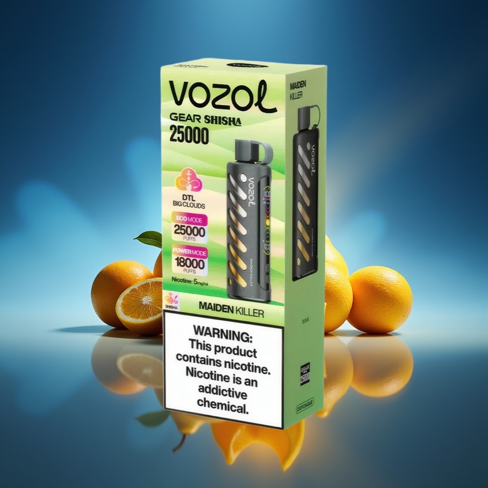 VOZOL Gear Shisha 25000 Caladas 30 Sabores Deliciosos Maiden Killer