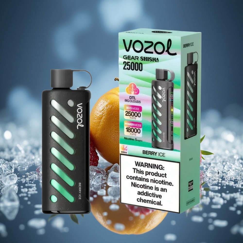VOZOL Gear Shisha 25000 Puffs Baya Helada Dual Mesh