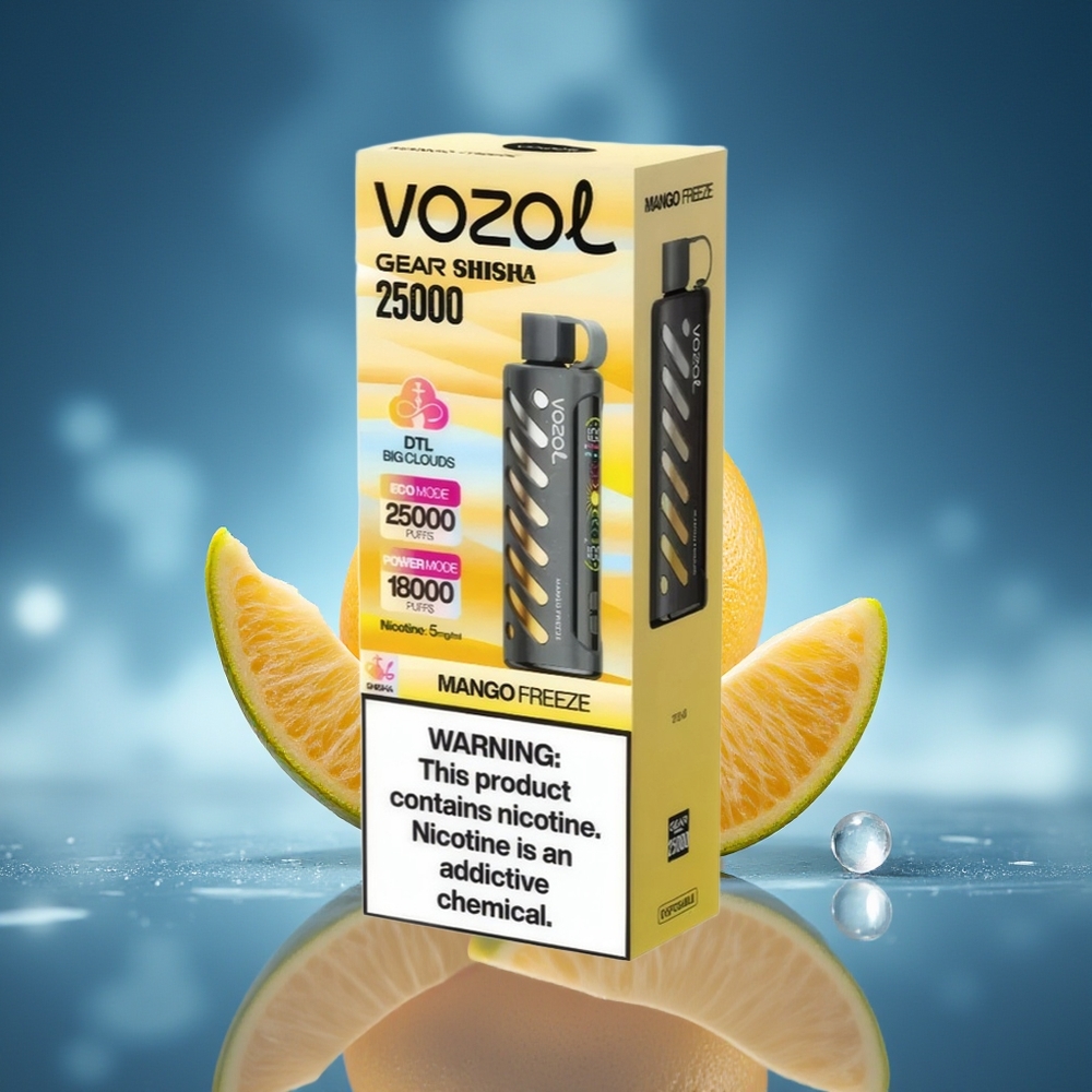 VOZOL Gear Shisha 25000 Puffs Mango Congelado Dual Mesh